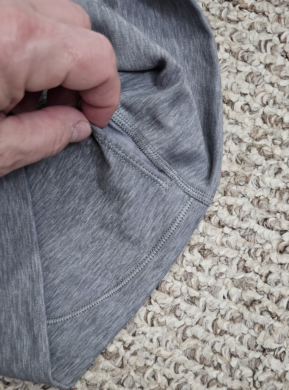 Lululemon Heather Grey High-Waist Athletic Shorts - Picture 4 of 6